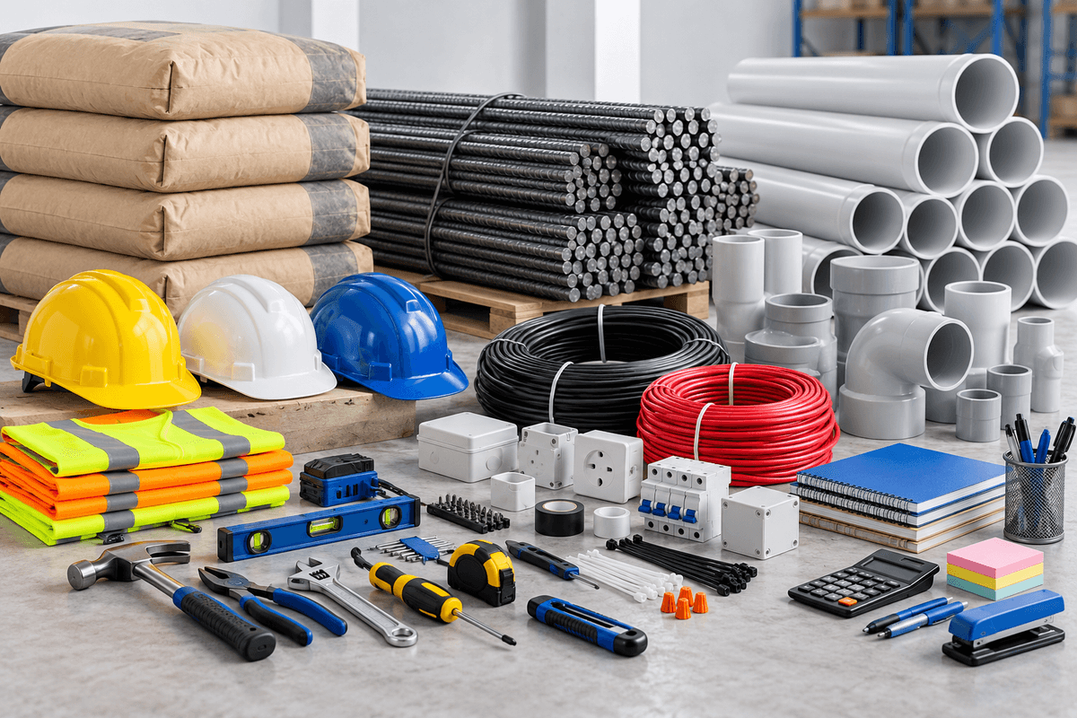 Construction Materials Supply — illustrative capability image, not a verified project photograph